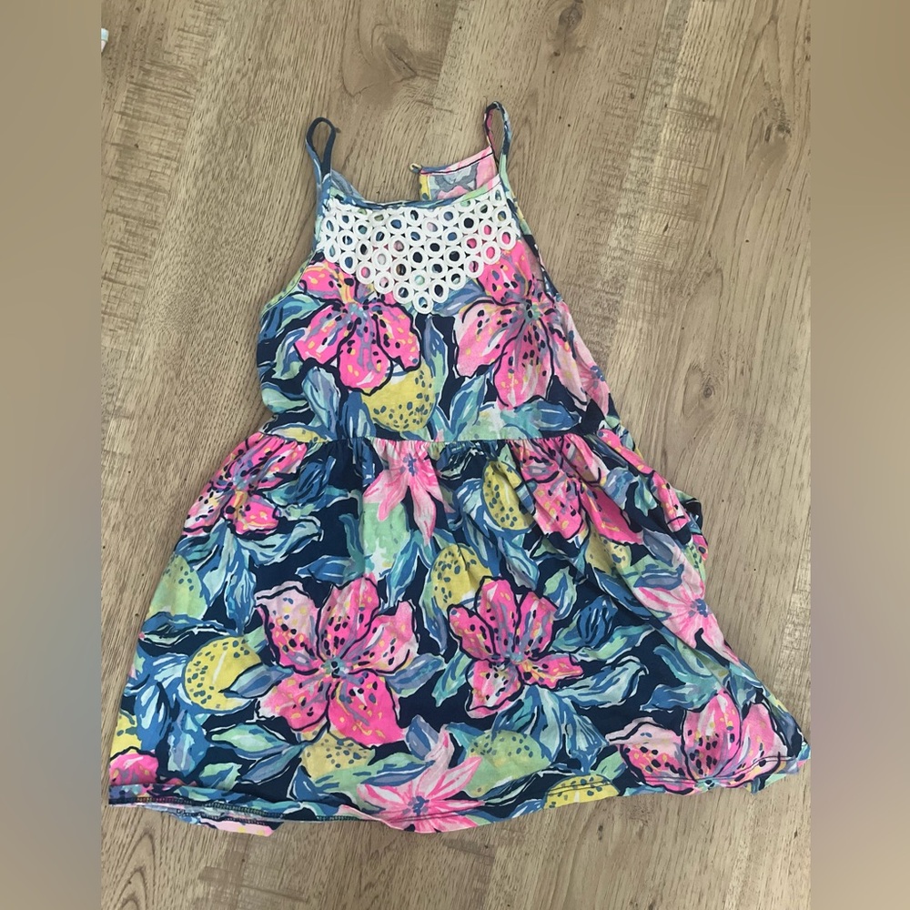 Lilly Pulitzer Pink Halter Tiered Sundress